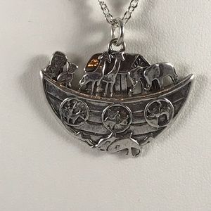 Sterling Silver Noah's ark Necklace